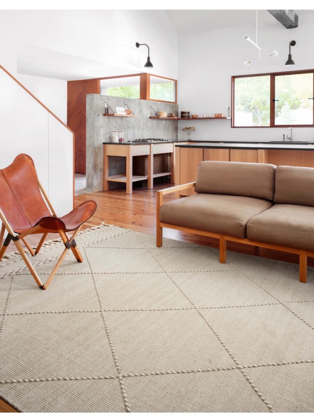 GUC, Loloi II Sawyer SAW-03 Sand Geometric Area Rug (Ivory, Cream, Taupe)